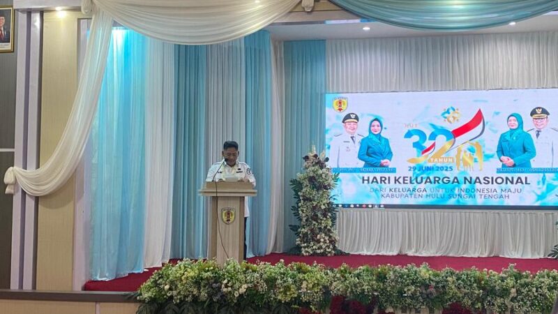 Harganas ke-32 di HST, Bupati Samsul Rizal Tekankan Pentingnya Peran Keluarga Bangun Generasi Emas