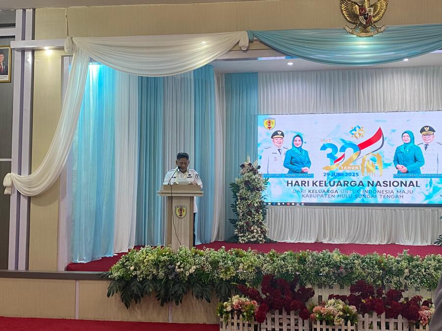 Harganas ke-32 di HST, Bupati Samsul Rizal Tekankan Pentingnya Peran Keluarga Bangun Generasi Emas