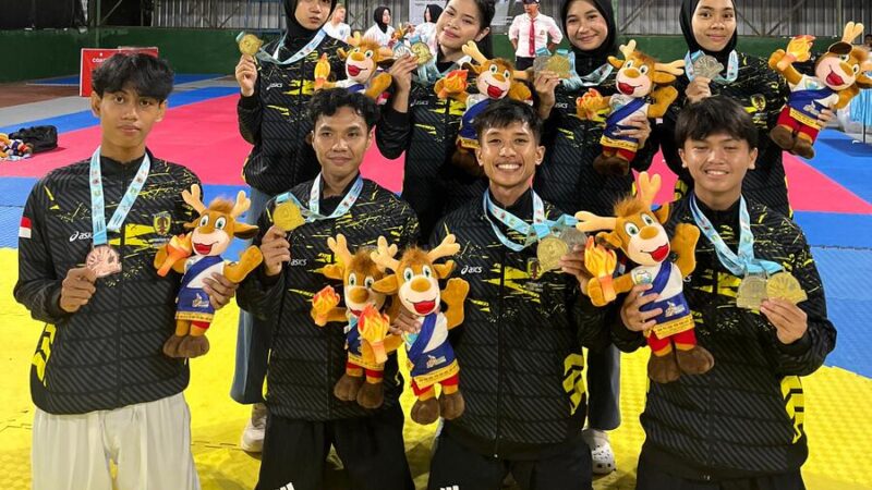 Dua Medali Emas Berhasil Direbut! Taekwondo Bawa Angin Segar untuk Kontingen HST di Porprov XII