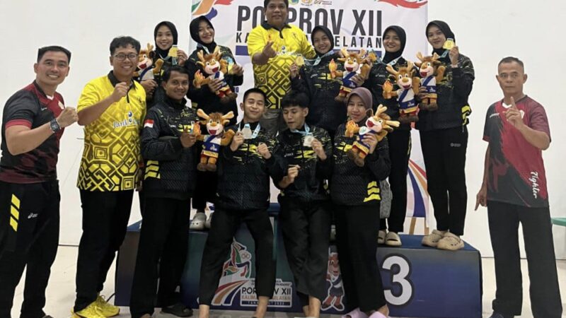 Cabor Pencak Silat HST Sumbang 3 Medali Emas di Porprov Kalsel XII