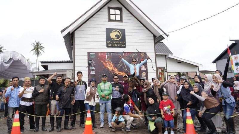 Banjarmasin Berkuda Gelar Kompetisi Horseback Archery, Wali Kota Yamin Dukung Pengembangan Atlet Berkuda