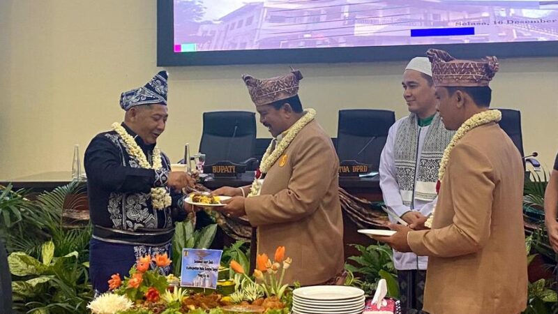 Bupati HST Hadiri Paripurna Istimewa Hari Jadi ke-66 HST, Kenakan Busana Adat Banjar