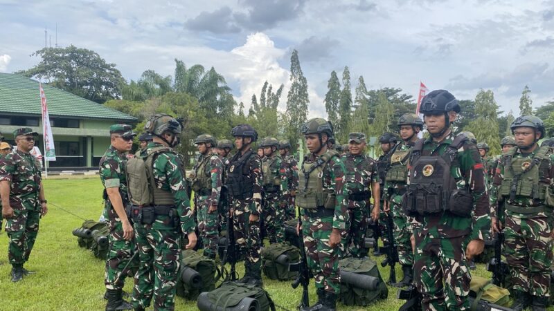 Kasdam XXII Tambun Bungai Tinjau Kesiapan Yonif 621 Manuntung, Tekankan Disiplin dan Profesionalisme Prajurit