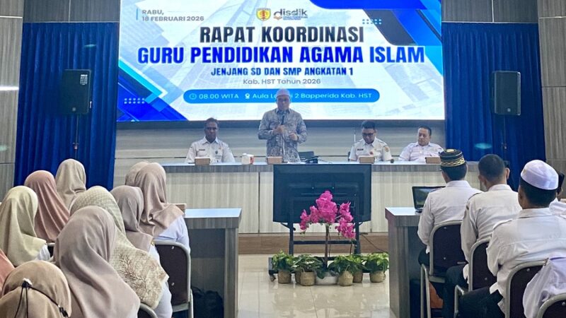 Pemkab HST Tekankan Pendidikan Karakter Lewat Rakor Guru PAI