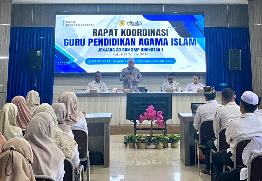 Pemkab HST Tekankan Pendidikan Karakter Lewat Rakor Guru PAI