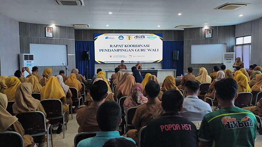 148 Peserta Ikuti Rakor Guru Wali SMP, Pemkab HST Perkuat Pendampingan Karakter