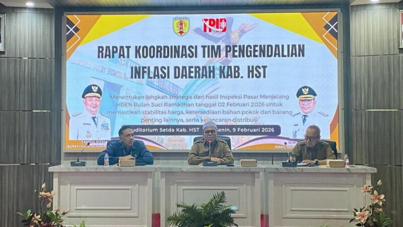 Pemkab HST Laksanakan Rapat Koordinasi TPID, Tekan Laju Inflasi Awal 2026