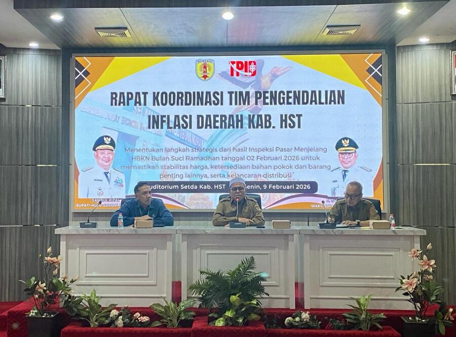 Pemkab HST Laksanakan Rapat Koordinasi TPID, Tekan Laju Inflasi Awal 2026