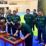 Bupati HST Resmikan Gedung Olahraga Murakata, Serahkan Piala Turnamen Futsal Ramadan Sesion VI Pertanda Pertandingan Dimulai