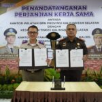 Penandatanganan Perjanjian Kerja Sama antara Kantor Wilayah BPN Provinsi Kalimantan Selatan dan Kejaksaan Tinggi Kalimantan Selatan