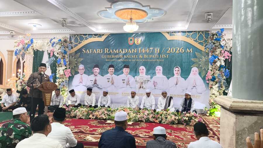 Bupati HST Sambut Safari Ramadan Pemprov Kalsel, Perkuat Silaturahmi dan Salurkan Bantuan untuk Warga