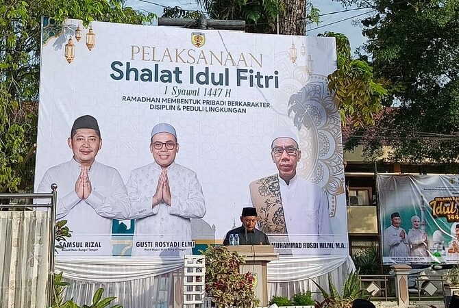 Idul Fitri 1447 H, Bupati Samsul Rizal: Perbedaan Jangan Kurangi Kebersamaan