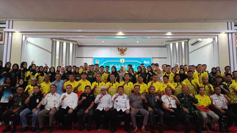 Pemkab HST Halal Bihalal Bersama Atlet Porprov 2025, Tekankan Pembinaan dan Evaluasi