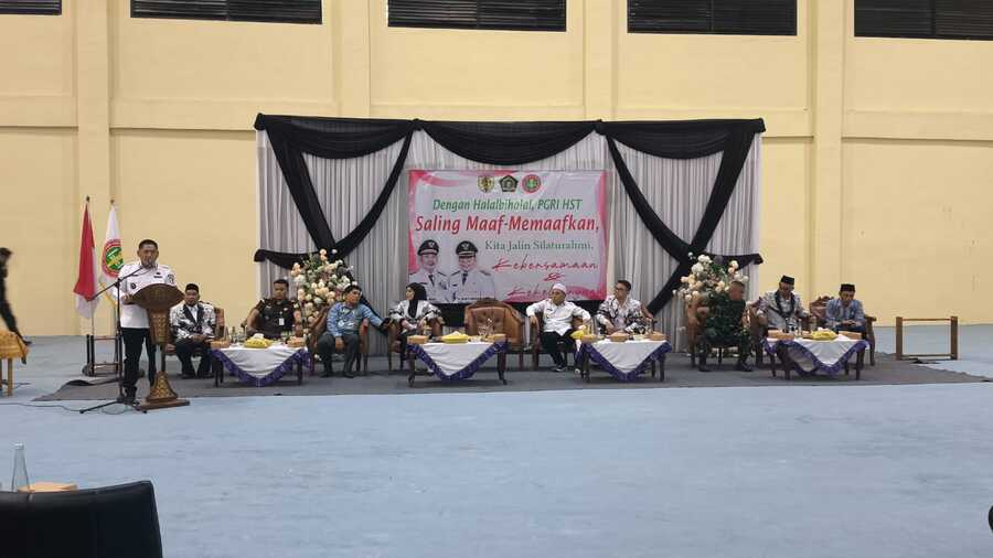 Bupati HST Dorong Pendidikan Lebih Maju Pada Momentum Halal Bi Halal PGRI