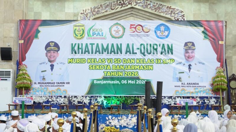 6.738 Siswa SD dan SMP Khatam Al-Qur’an, Bukti Komitmen Banjarmasin Cetak Generasi Berakhlak