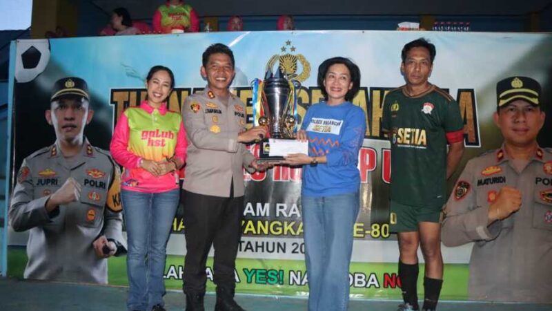 Adu Penalti Tentukan Juara, Polres Balangan Menang Tipis atas Polres HST