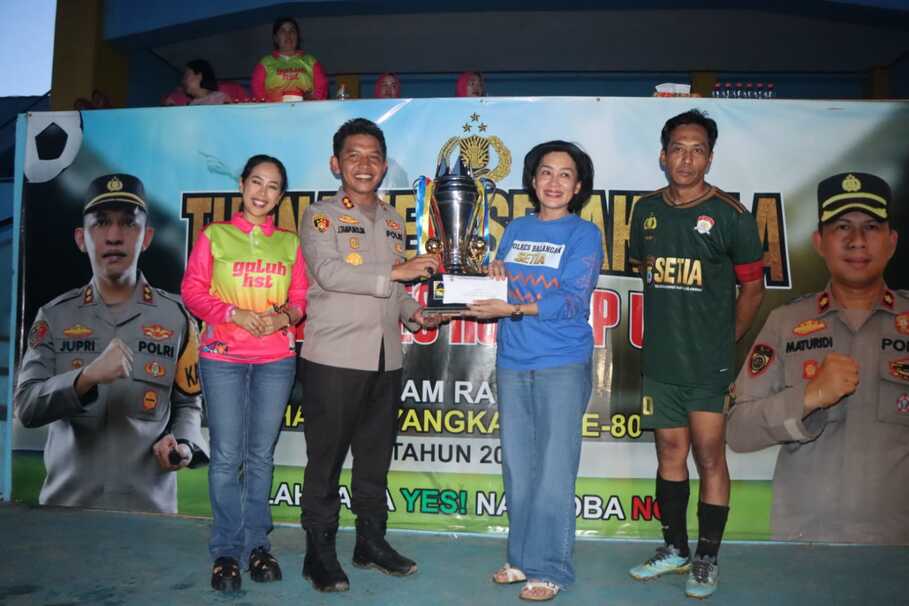 Adu Penalti Tentukan Juara, Polres Balangan Menang Tipis atas Polres HST