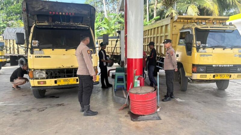 Polres HST Monitoring Penyaluran Bio Solar Subsidi di SPBU LAU dan LAS