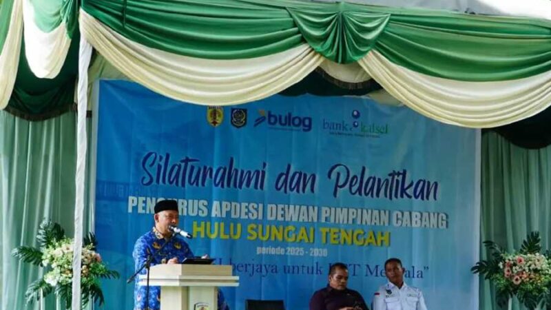APDESI HST Periode 2025–2030 Dilantik, Bupati HST Ajak APDESI Bersinergi Majukan Desa