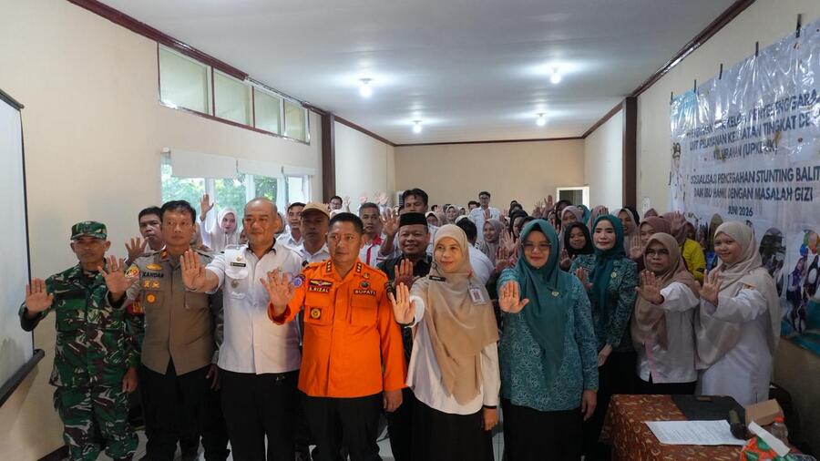 Buka Sosialisasi di Batu Benawa, Bupati HST Ajak Semua Pihak Bersinergi Cegah Stunting Sejak Kehamilan