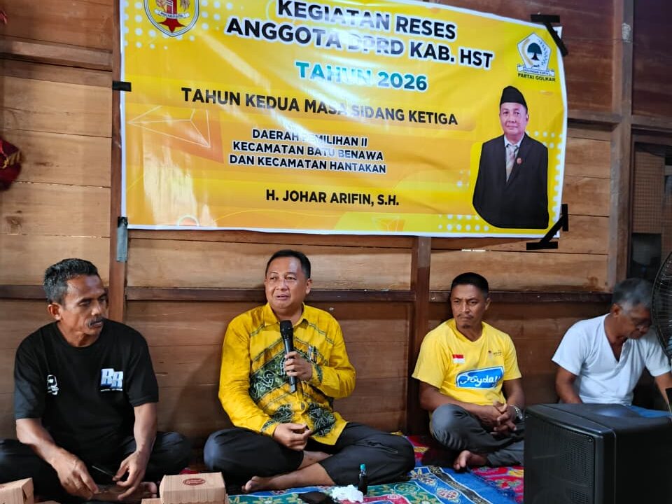 Jemput Aspirasi Hingga Desa : Anggota DPRD Fraksi Golkar H. Johar Arifin Gelar Reses di Murung B, Serap Aspirasi Warga untuk Pembangunan Hulu Sungai Tengah