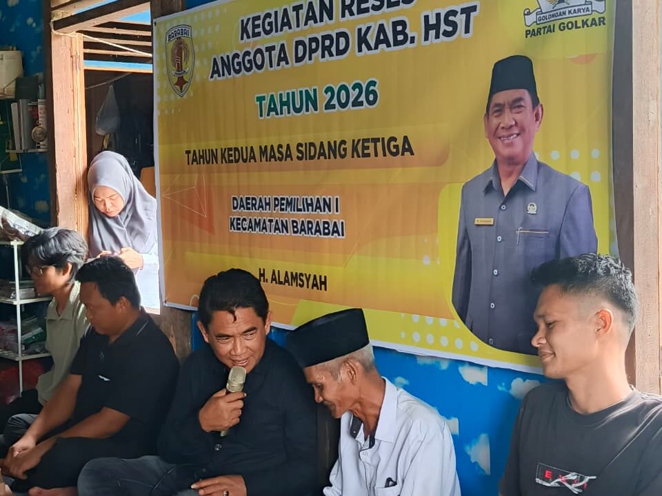 Anggota DPRD HST Fraksi Golkar H. Alamsyah Serap Aspirasi Warga Desa Babai, Tegaskan Komitmen Perjuangkan Kepentingan Rakyat