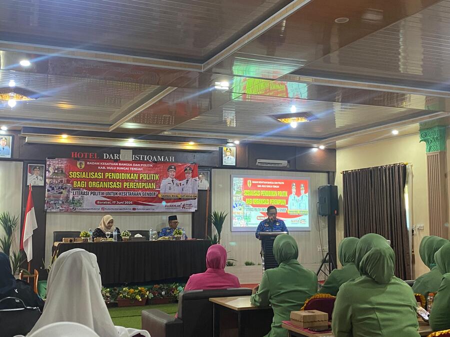 Bangun Demokrasi yang Sehat, Pemkab HST Tingkatkan Kapasitas Politik Perempuan Lewat 80 Perwakilan Organisasi Perempuan