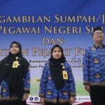 Tiga Pegawai Kantor Pertanahan Hulu Sungai Tengah Ikuti Pengambilan Sumpah/Janji PNS dan Pelantikan Pejabat Fungsional