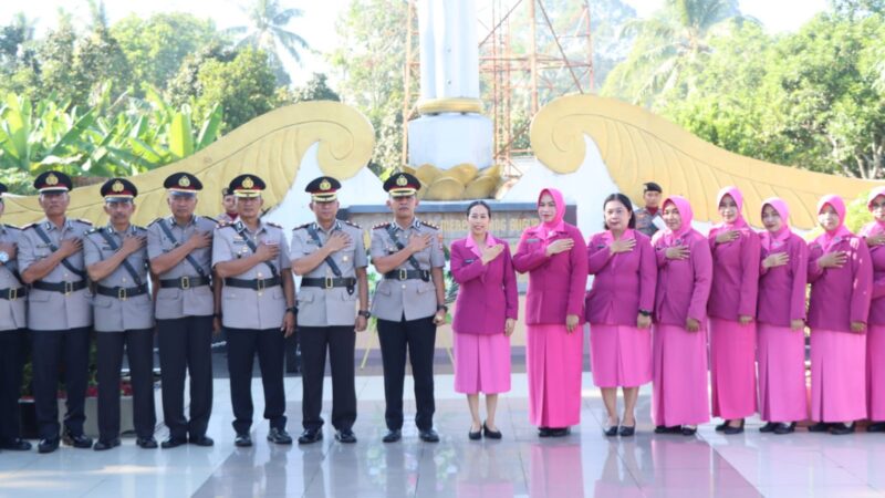 Kapolres HST Pimpin Ziarah dan Tabur Bunga, Jelang Peringatan Hari Bhayangkara ke-80