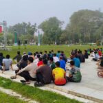 Antusias Ratusan Warga Padati Taman Dwi Warna, Pemkab HST Gelar Nobar Piala Dunia