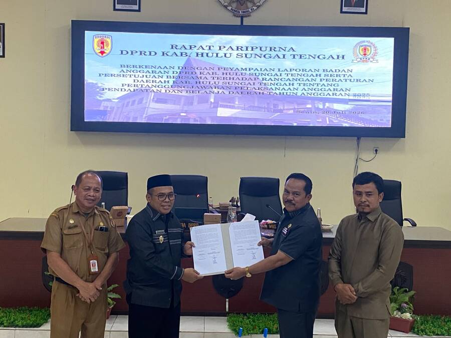 Pemkab HST Mantapkan Akuntabilitas Keuangan, Raperda Pertanggungjawaban APBD 2025 Disepakati