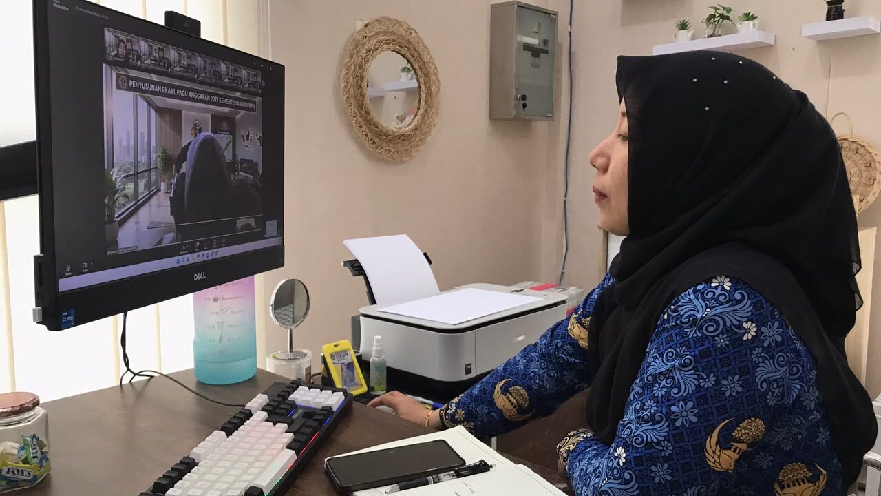 Kantor Pertanahan Hulu Sungai Tengah Ikuti Penyusunan RKA-K/L Pagu Anggaran Tahun 2027