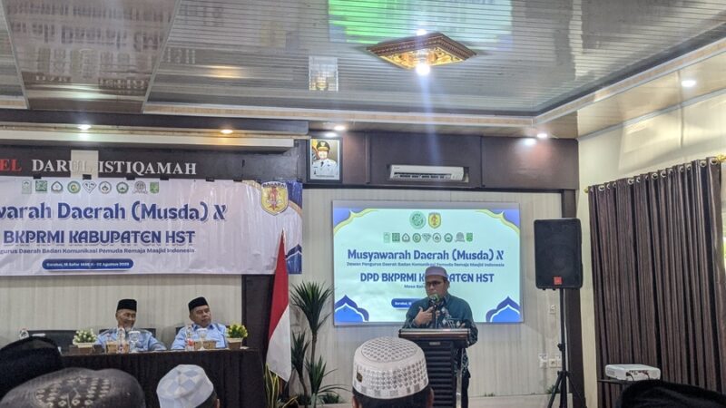 Pemkab HST Buka Musda X DPD BKPRMI, Rahmadi Terpilih Menjadi Ketua Priode 2026-2031