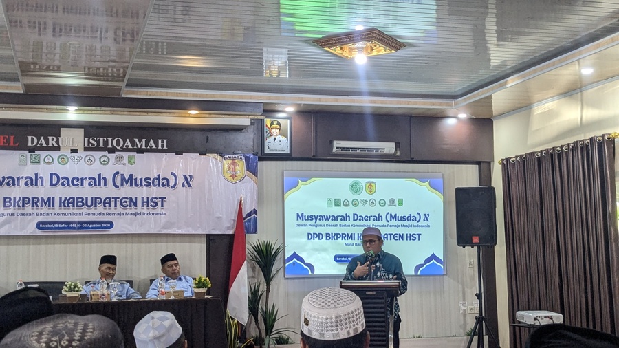 Pemkab HST Buka Musda X DPD BKPRMI, Rahmadi Terpilih Menjadi Ketua Priode 2026-2031