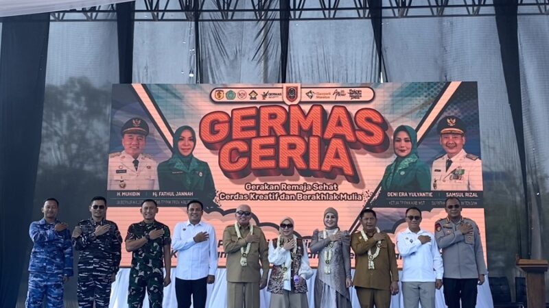 Bupati HST Sambut Gubernur Kalsel Pada Acara GERMAS Ceria, Libatkan Ibu Hamil hingga Remaja