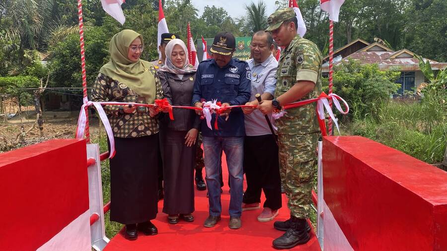 Jembatan Garuda di HST Diresmikan, Dandim 1002/HST: Enam Jembatan Telah Dibangun Dan Akan Ada Pembangunan Berikutnya