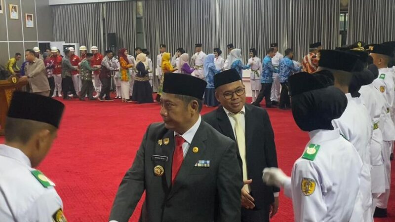 Bupati HST Kukuhkan 45 Paskibraka, Perjuangan Muhammad Arief Berbuah Kebanggaan