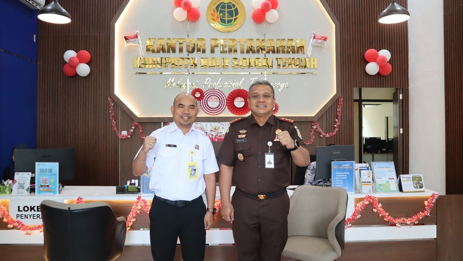 Aditya Rakatama Pamit, Sinergi Kejaksaan dan Kantor Pertanahan HST Tetap Terjaga