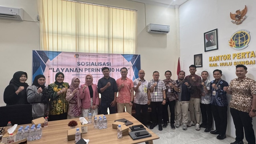 Kantah HST Perkuat Sinergi Lintas Instansi, Dorong Layanan Peralihan Hak Selesai 10 Hari