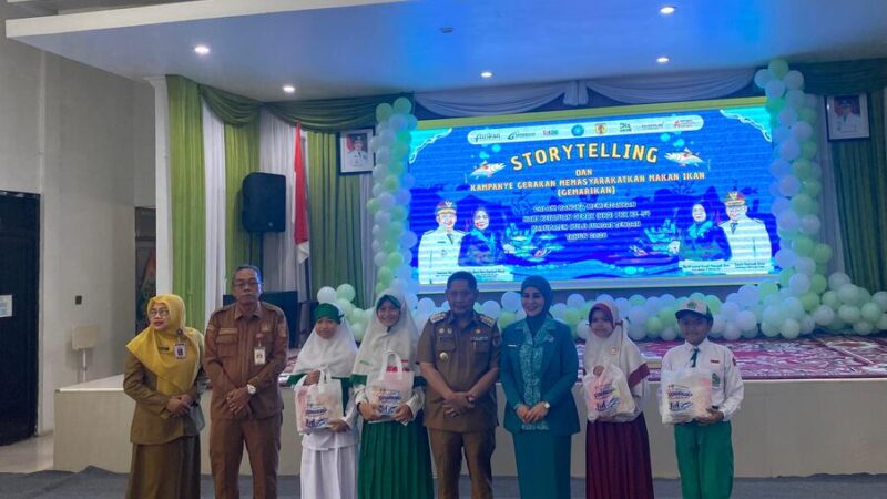 Lewat Storytelling, Pemkab dan TP PKK HST Ajak Anak Gemar Makan Ikan