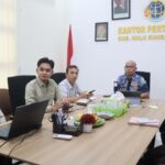 Tingkatkan Kinerja dan Akuntabilitas Organisasi, Kantor Pertanahan Kabupaten Hulu Sungai Tengah Ikuti Monitoring, Evaluasi, dan Pembinaan oleh Tim III Kementerian ATR/BPN