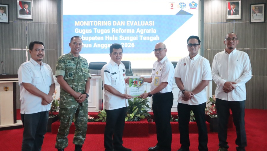 Evaluasi Akhir GTRA 2026, Pemkab dan Kantah HST Perkuat Sinergi Reforma Agraria