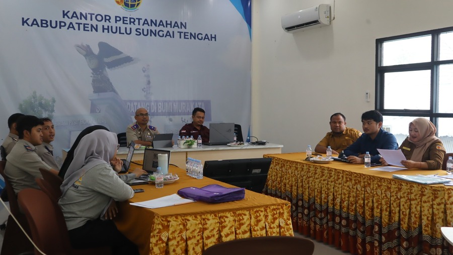 Perkuat Kepastian Hukum Aset Daerah, Kantor Pertanahan Kabupaten Hulu Sungai Tengah Gelar Koordinasi Sertipikasi Barang Milik Daerah